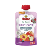 Berry Puppy - Pouchy Apfel & Pfirsich mit Waldbeeren, 100g