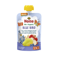 Blue Bird - Pouchy Birne, Apfel & Heidelbeer mit Hafer, 100g