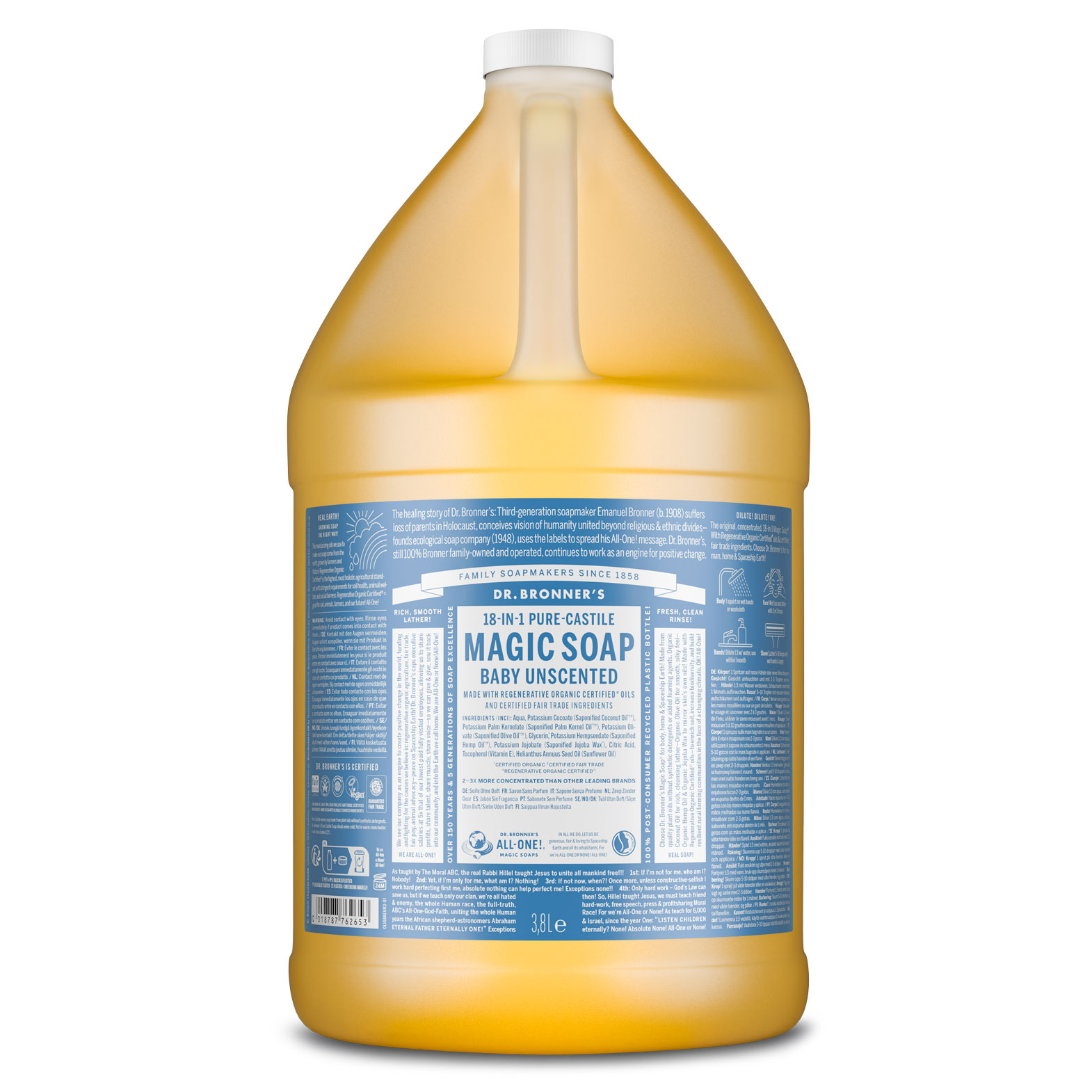 MAGIC SOAP Flüssigseife Ohne Duft 3,8 L (1 Gallon)