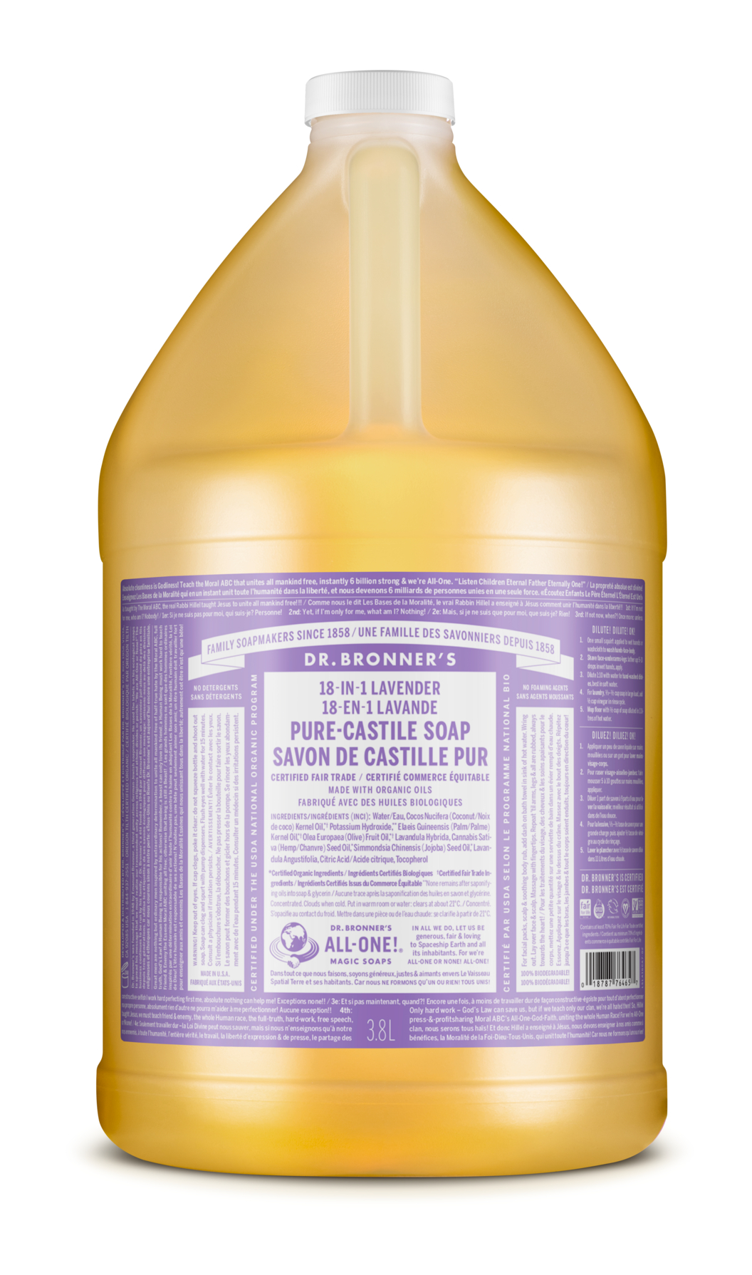 Lavendel 3,8 l Gallone  Flüssigseife BR Lavendel 3,8 l Gallone  Flüssigseife BR