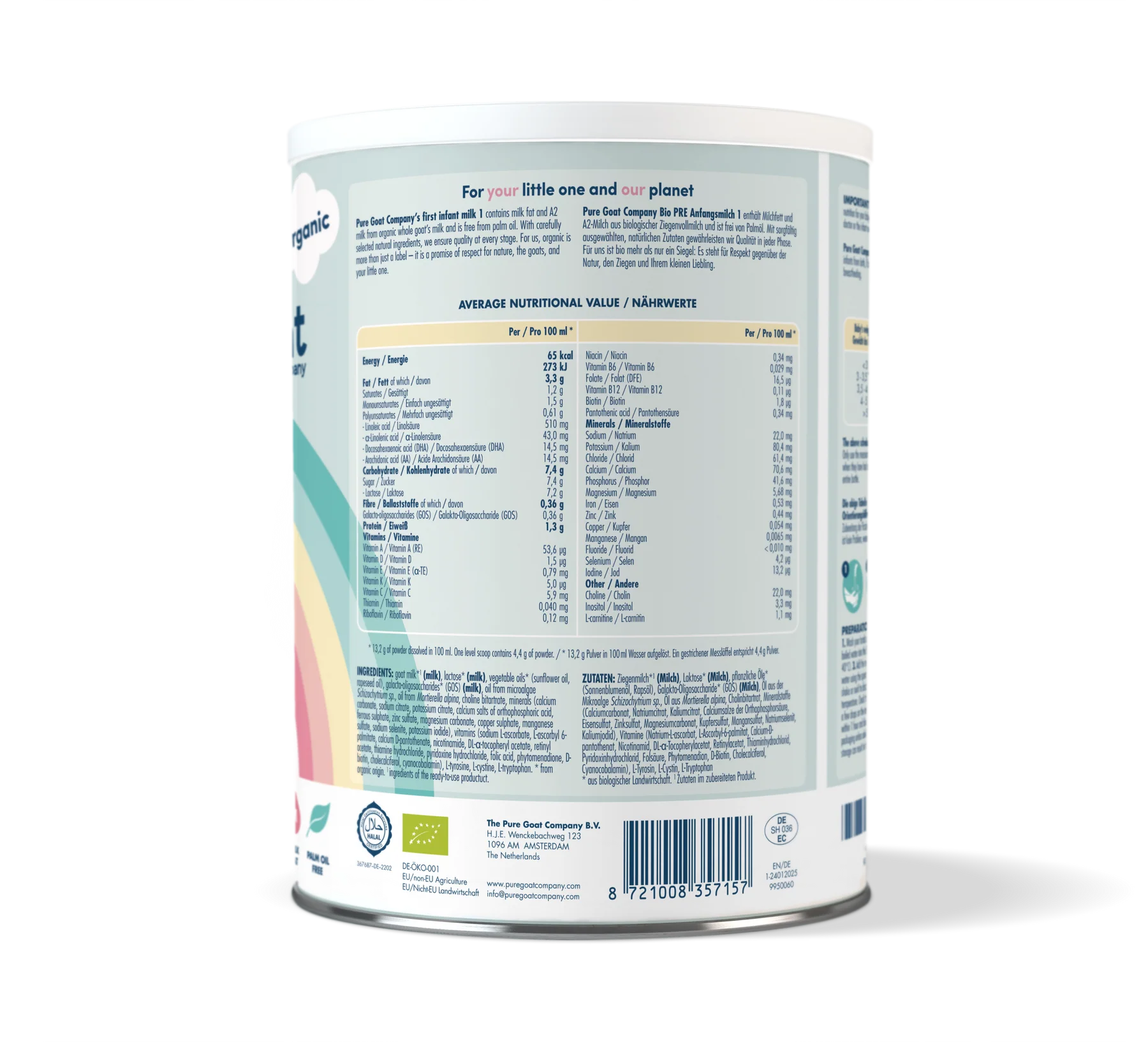 Bio Pre Anfangsmilch Ziege 400g
