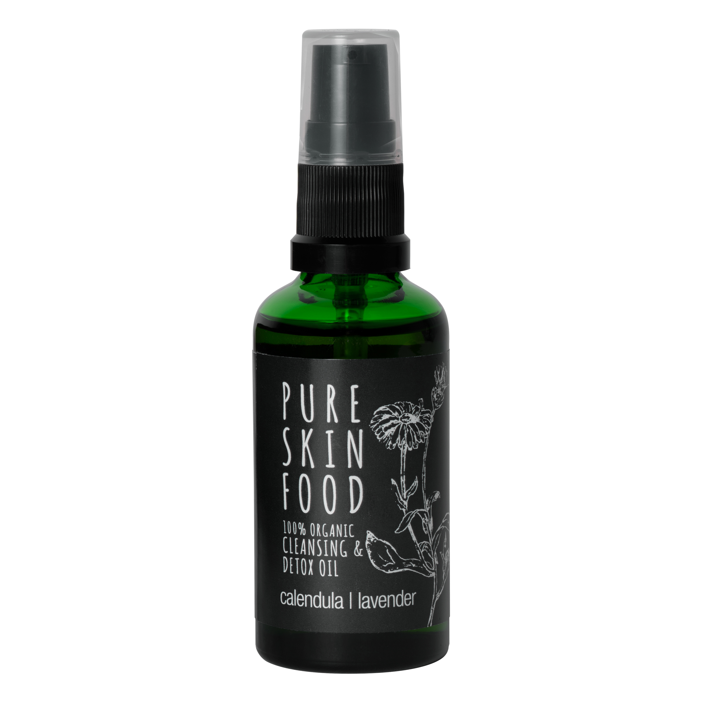 Organic Cleansing & Detox Oil Calendula - Lavender 100ml