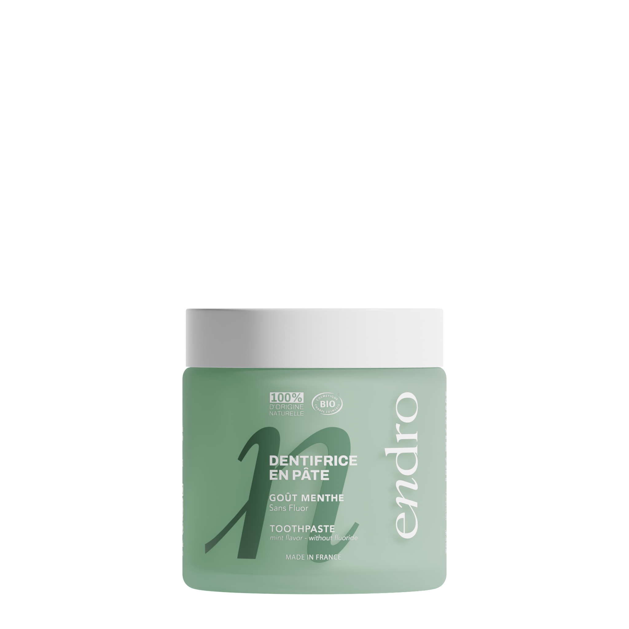ENDRO Zahncreme OHNE Fluor, Minze 185g