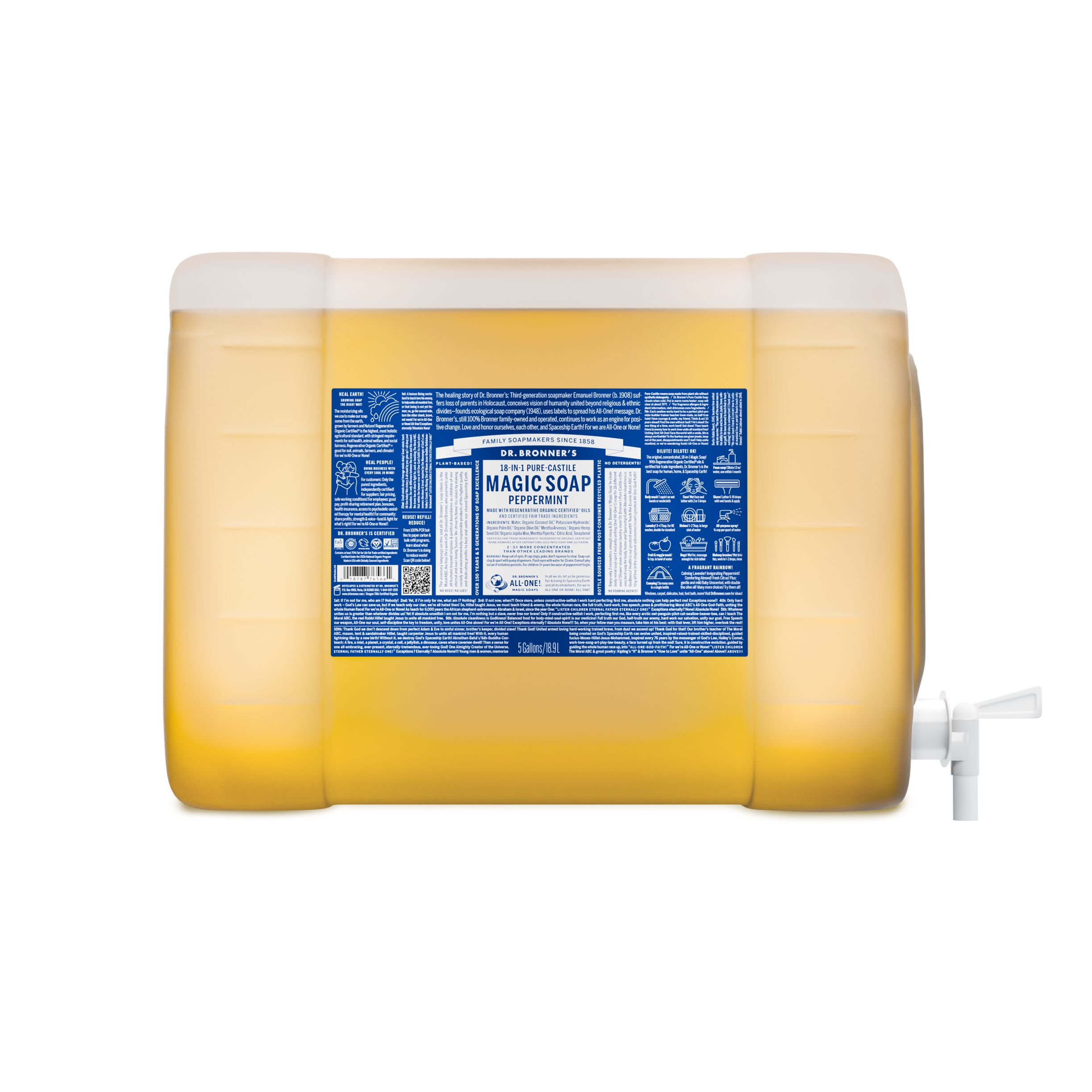 MAGIC SOAP Flüssigseife 19 L (5 Gallon) Pfefferminze