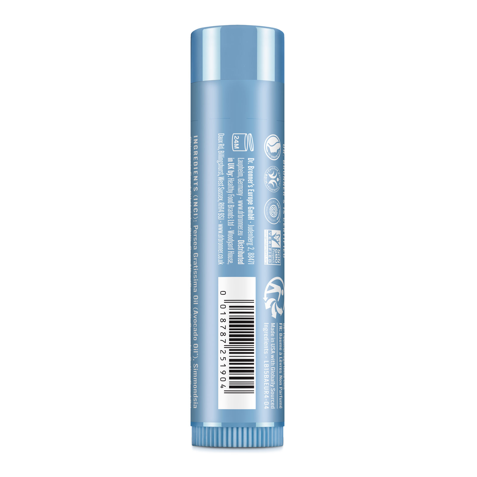 LIP BALM BIO Lippenpflegestift Baby-Mild (ohne Duft) 4 g