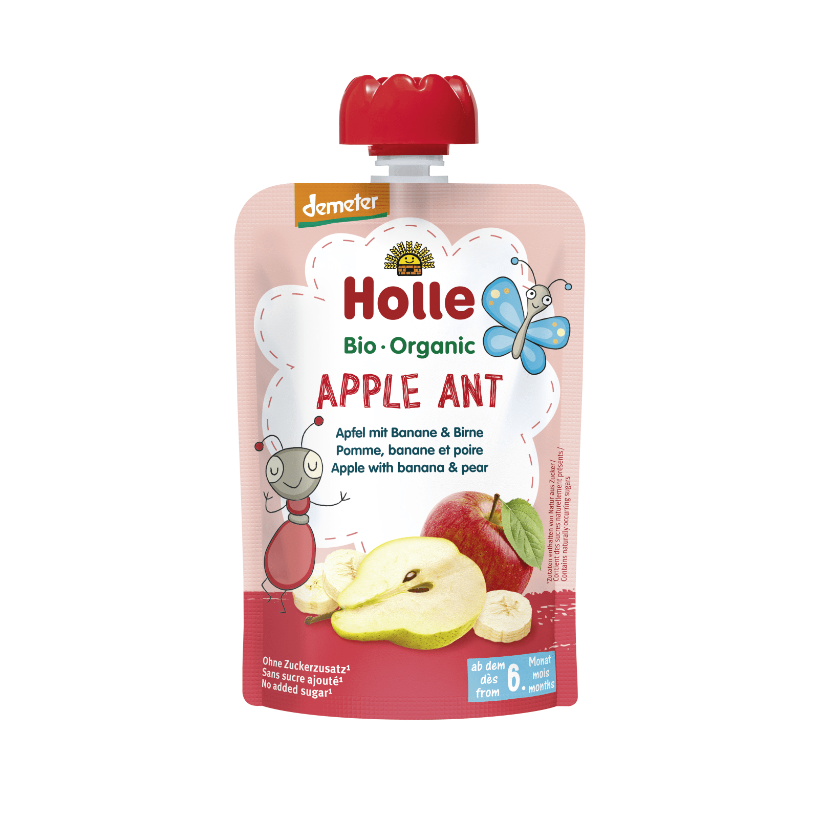 Apple Ant - Pouchy Apfel & Banane mit Birne, 100g Apple Ant - Pouchy Apfel & Banane mit Birne, 100g