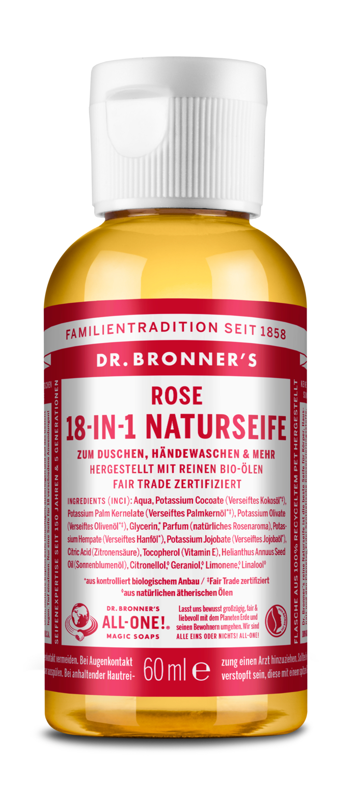 Rose 60ml Flüssigseife BR