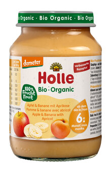 Apfel & Banane mit Aprikose Gläschen, 190g