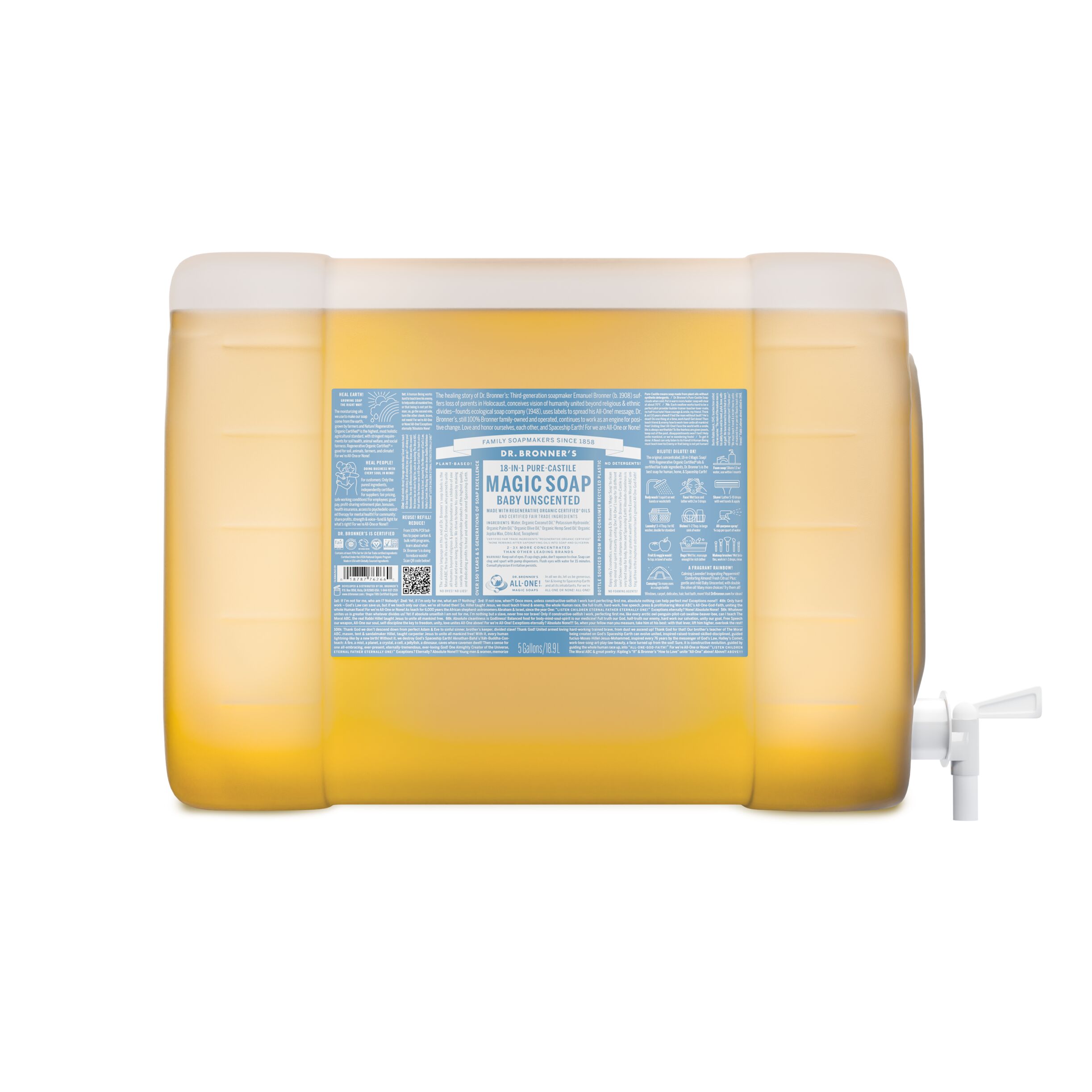 MAGIC SOAP Flüssigseife 19 L (5 Gallon) Ohne Duft