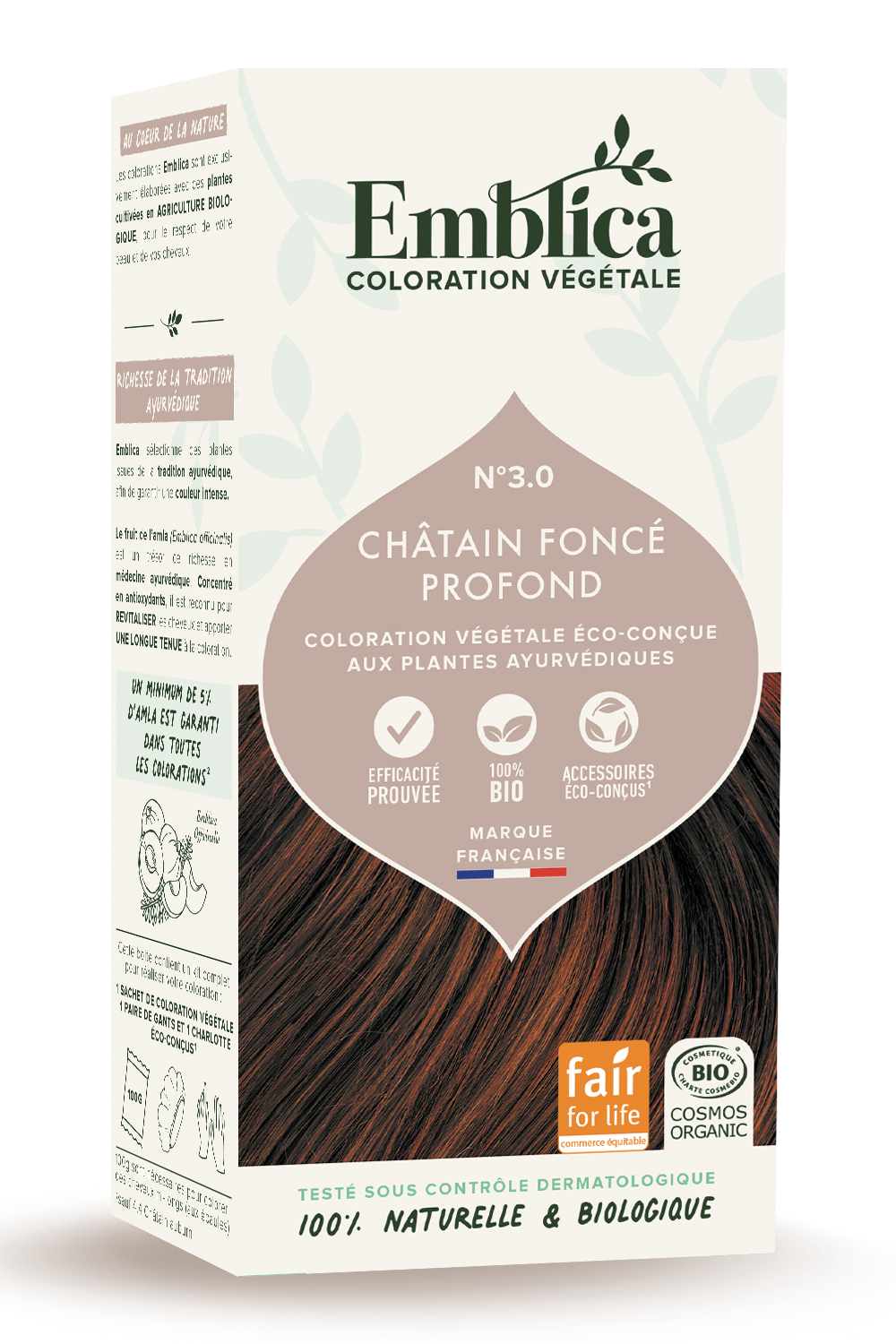 Pflanzen-Haarfarbe 3.0 tief dunkles Kastanienbraun 100g Pflanzen-Haarfarbe 3.0 tief dunkles Kastanienbraun 100g