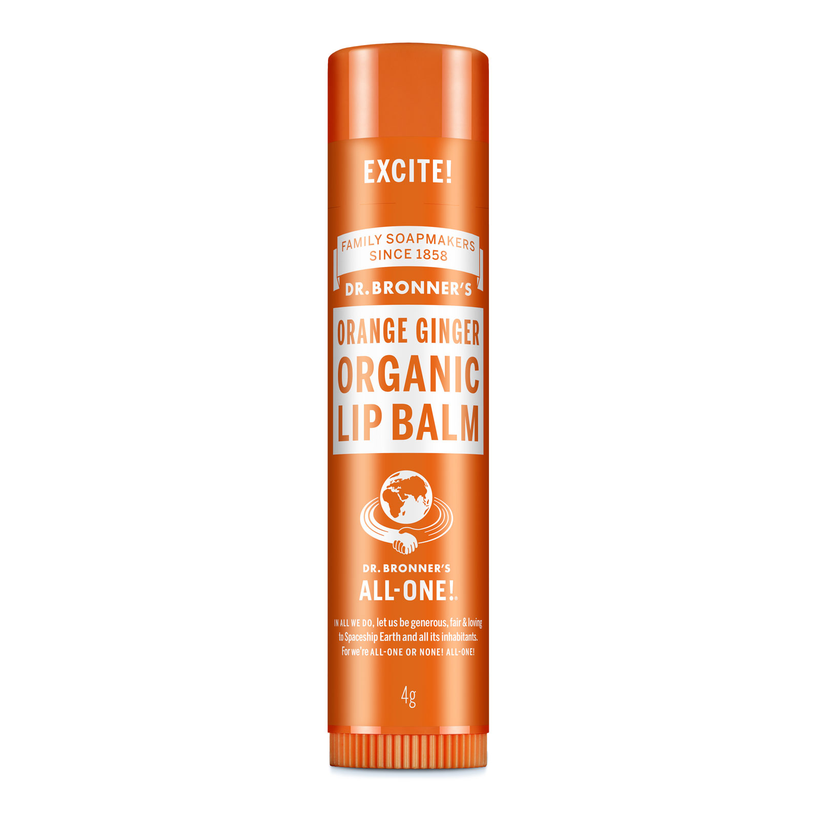 LIP BALM BIO Lippenpflegestift Orange-Ingwer 4 g