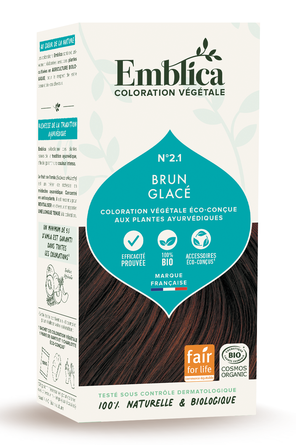 Pflanzen-Haarfarbe 2.1  kühles Dunkelbraun 100g Pflanzen-Haarfarbe 2.1  kühles Dunkelbraun 100g