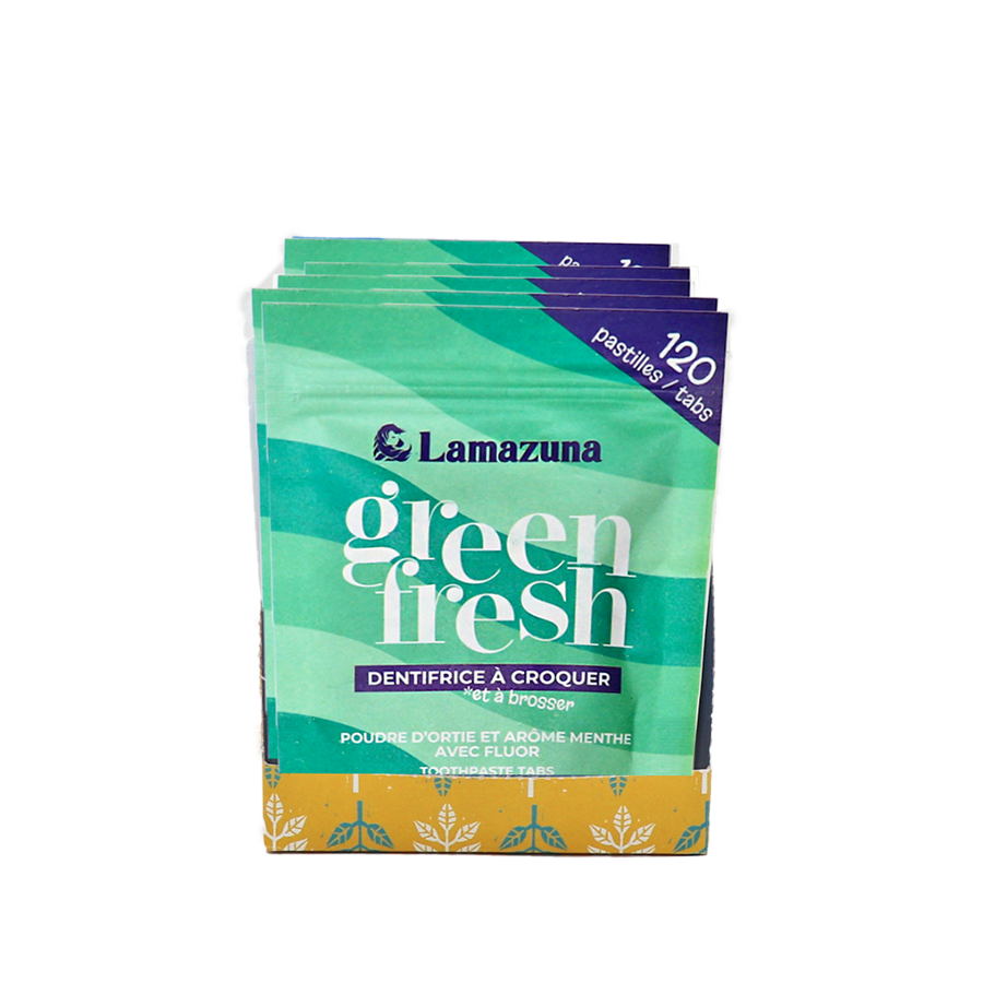 LAMAZUNA Zahnputztabletten Green Fresh mit Fluorid 120Tab.