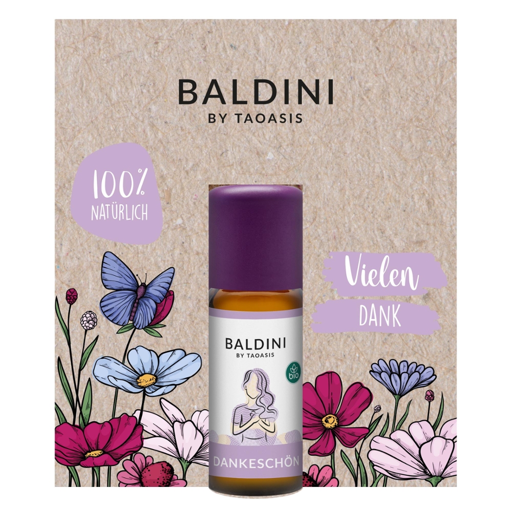 Dankeschön Mini-Duftset mit Holzblume 10 ml Dankeschön Mini-Duftset mit Holzblume 10 ml