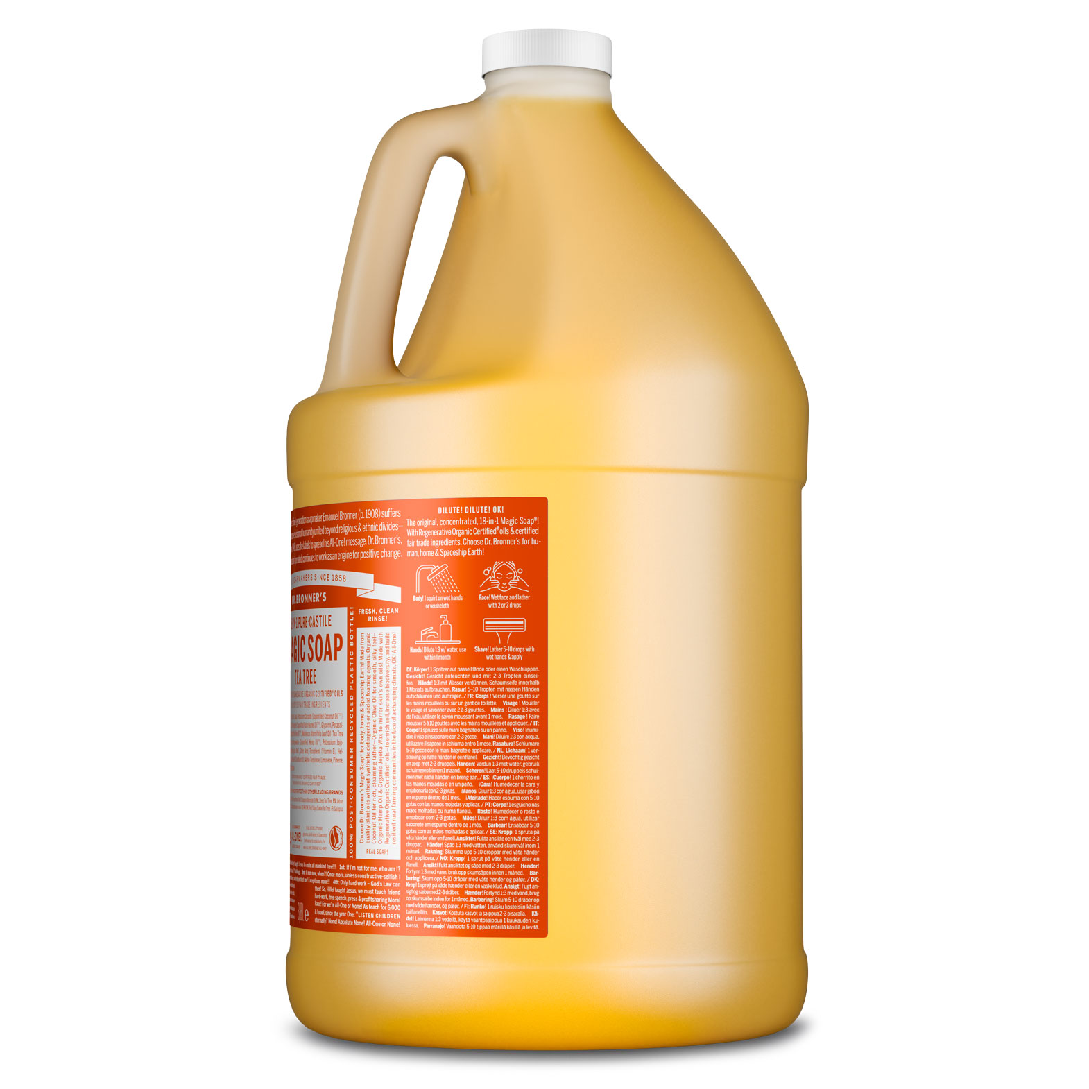 MAGIC SOAP Flüssigseife Teebaum 3,8 L (1 Gallon)