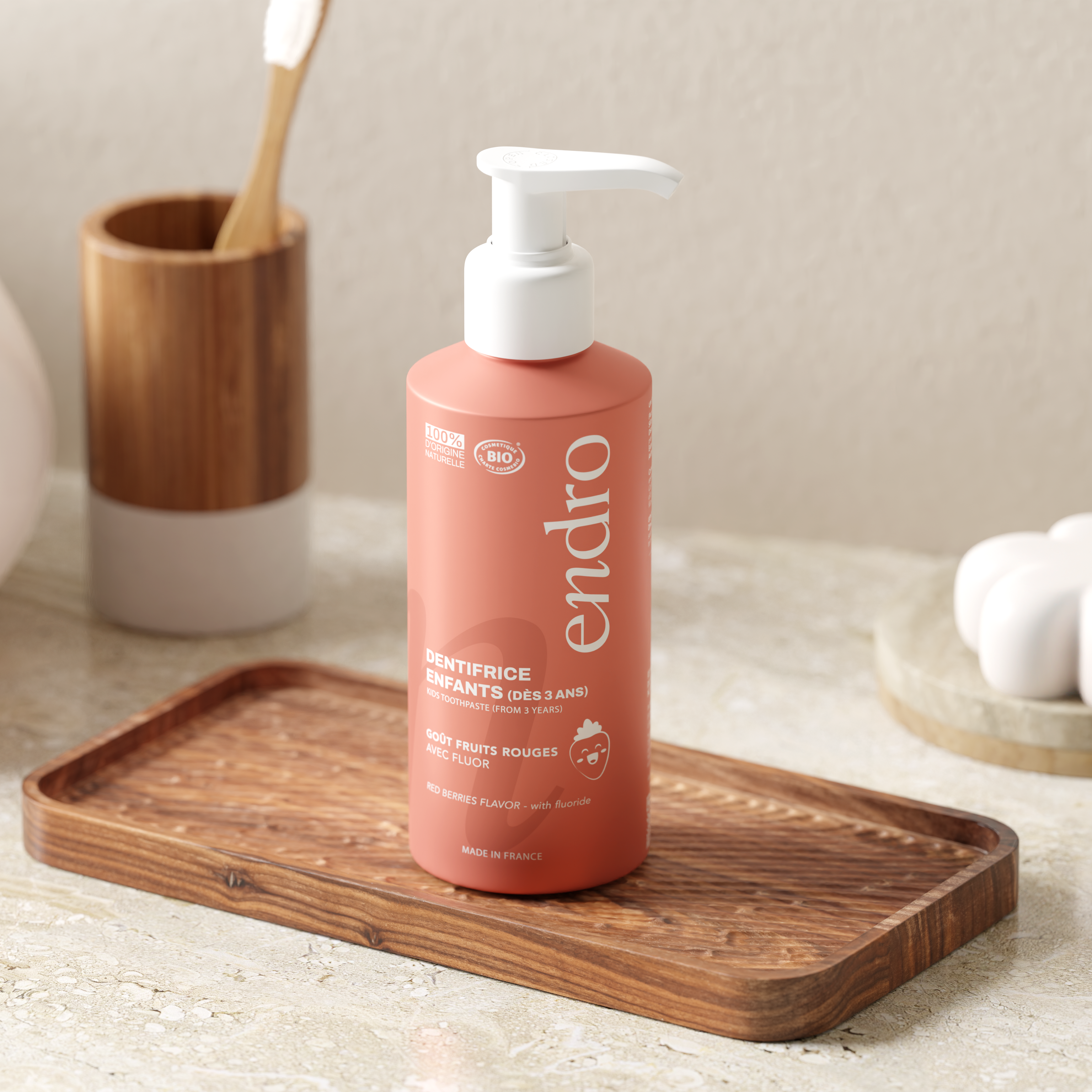 Gel Zahnpaste KIDS Erdbeere mit Fluorid (1000ppm) 175g