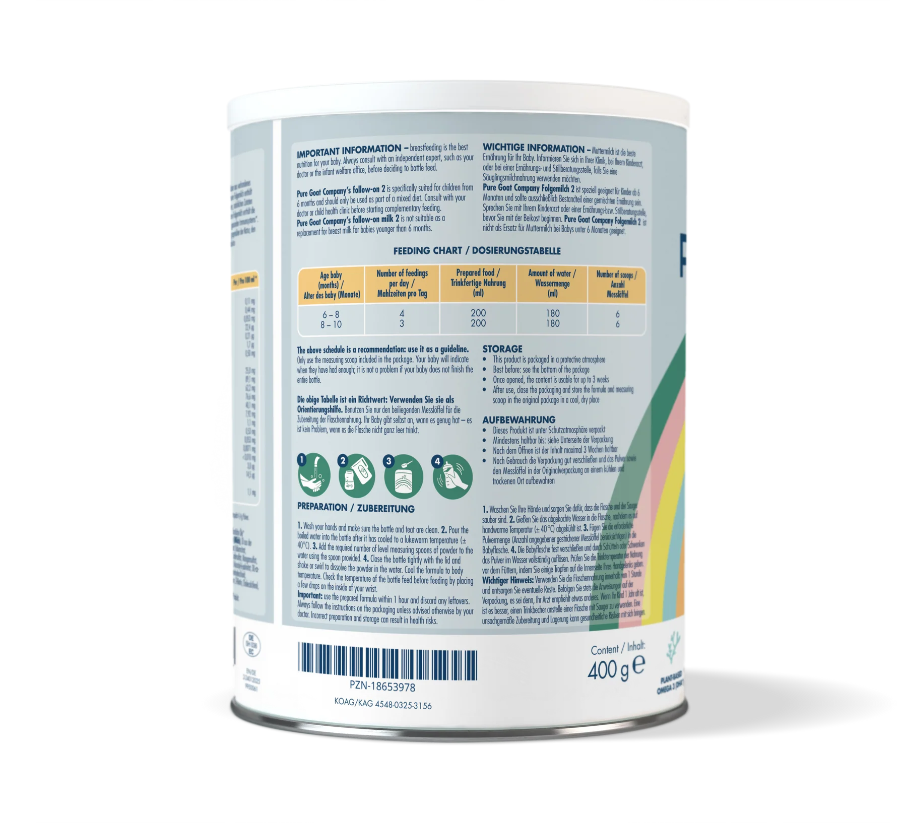 Bio Folgemilch Ziege 2 400g