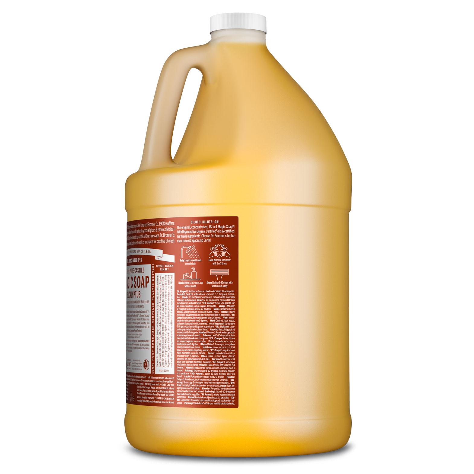 MAGIC SOAP Flüssigseife Eukalyptus 3,8 L (1 Gallon)