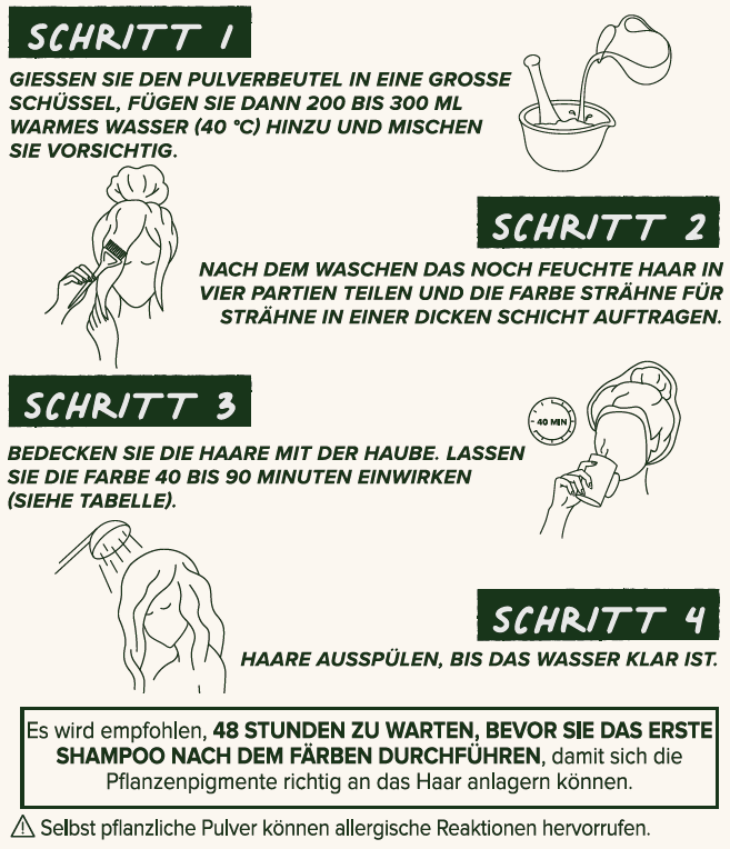 Pflanzen-Haarfarbe 5.3 helles Nussbraun 100g