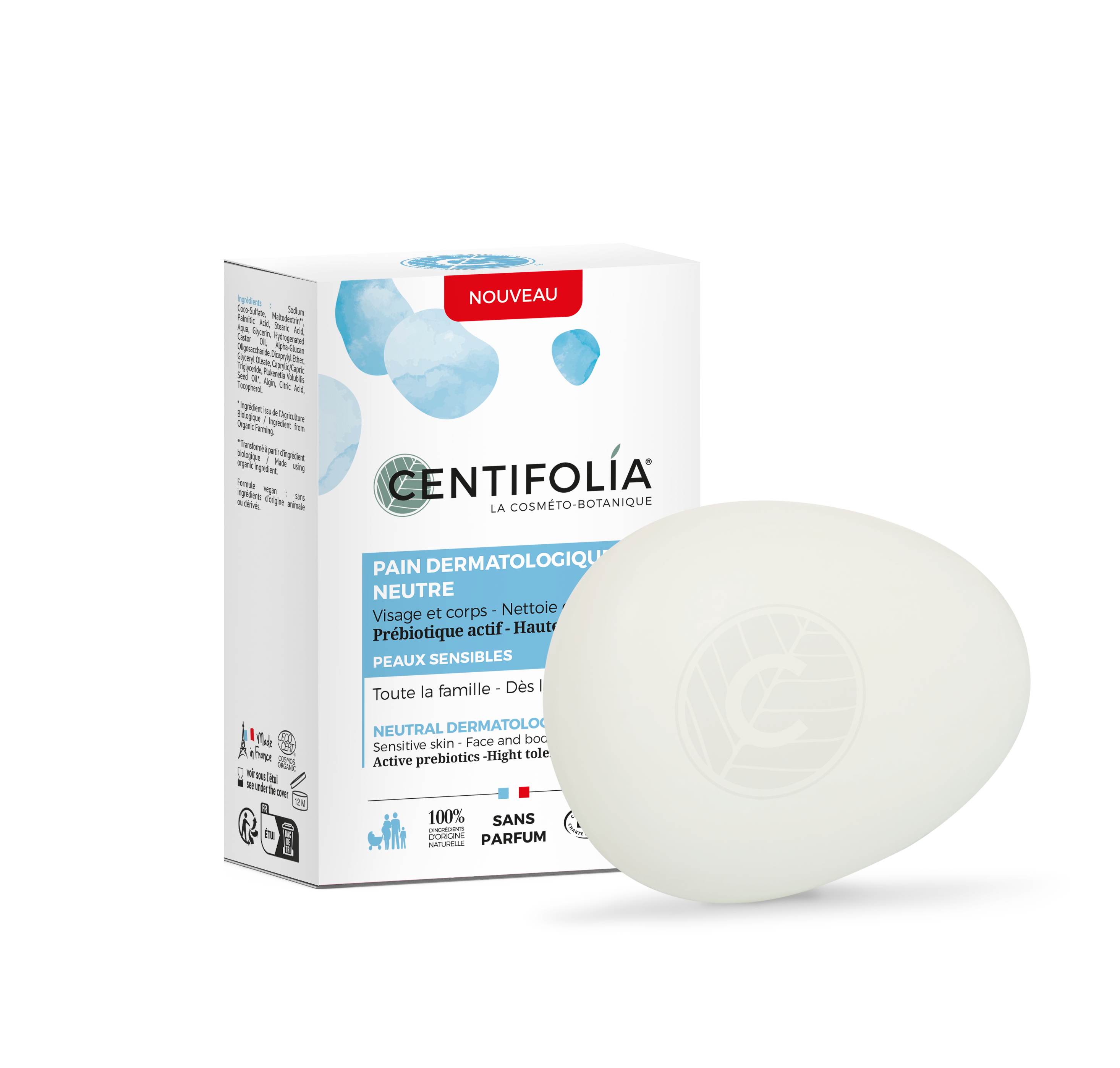 Neutrales preb. dermatologisches Seifenstück 85g