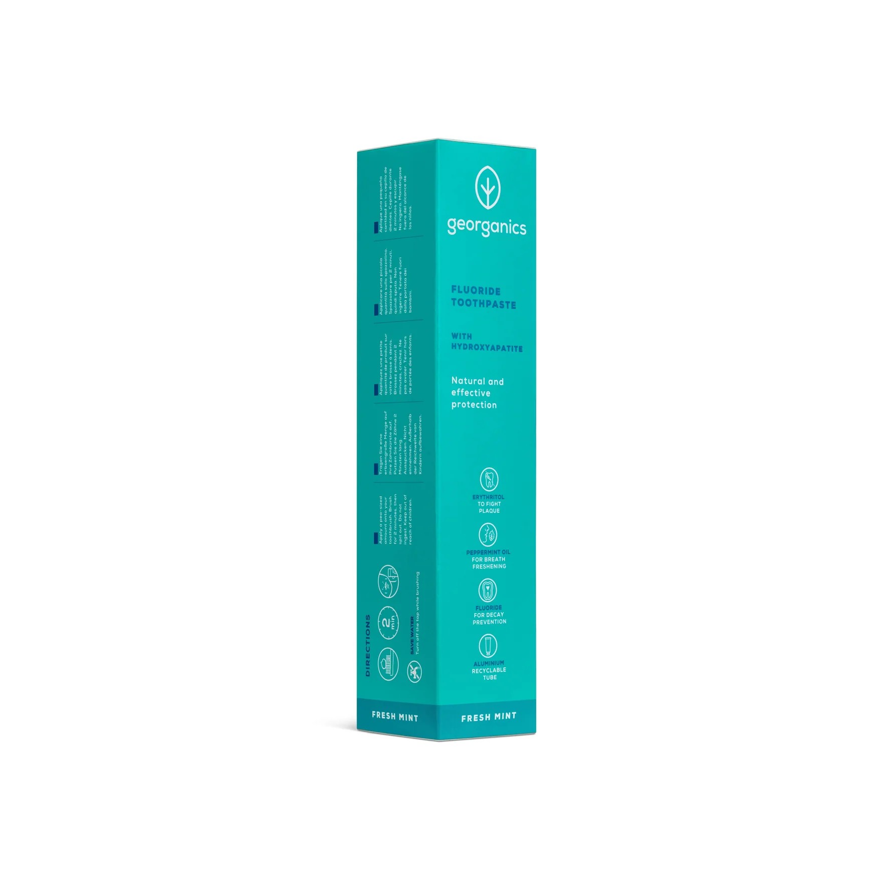 GEORGANICS Zahnpasta frische Minze MIT Fluorid 75ml