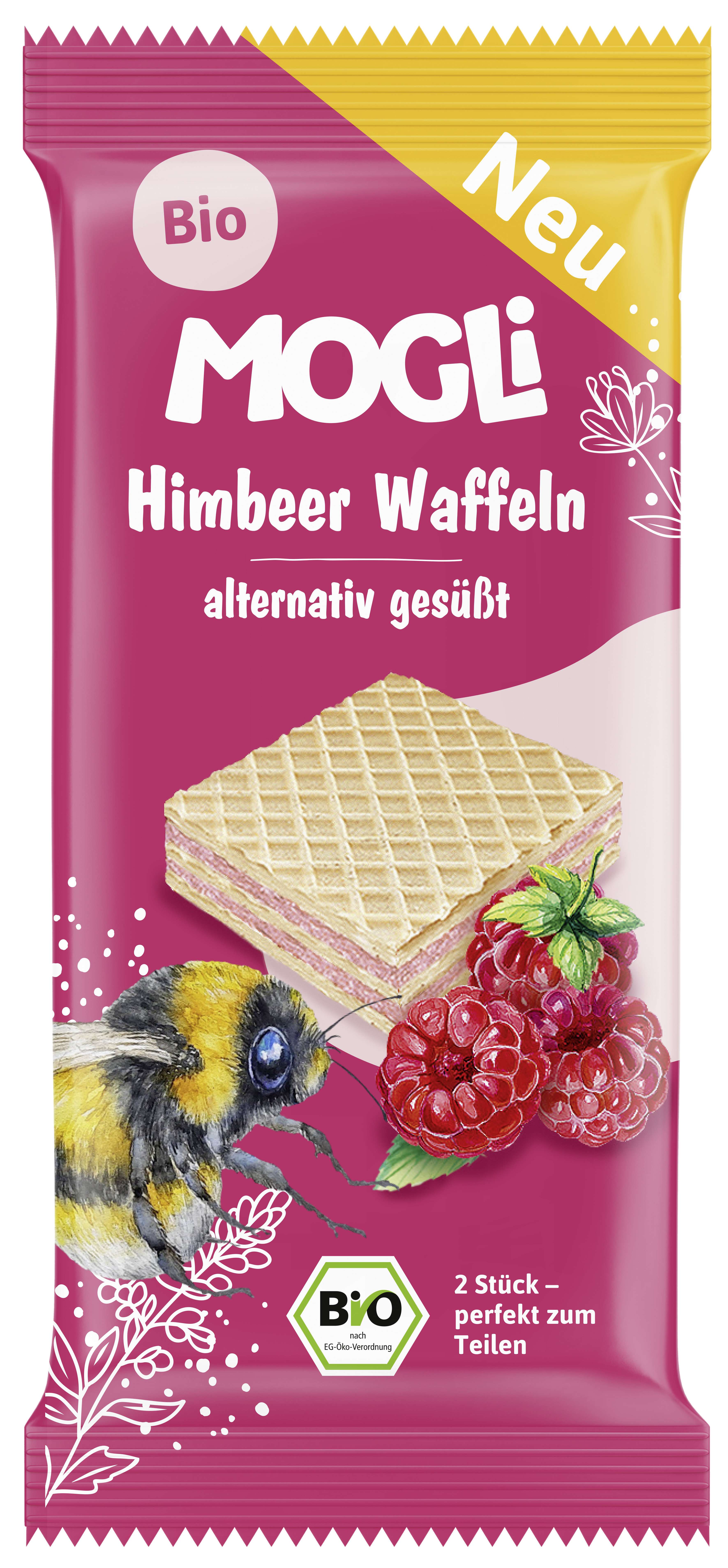 Bio Himbeer Waffel 15g