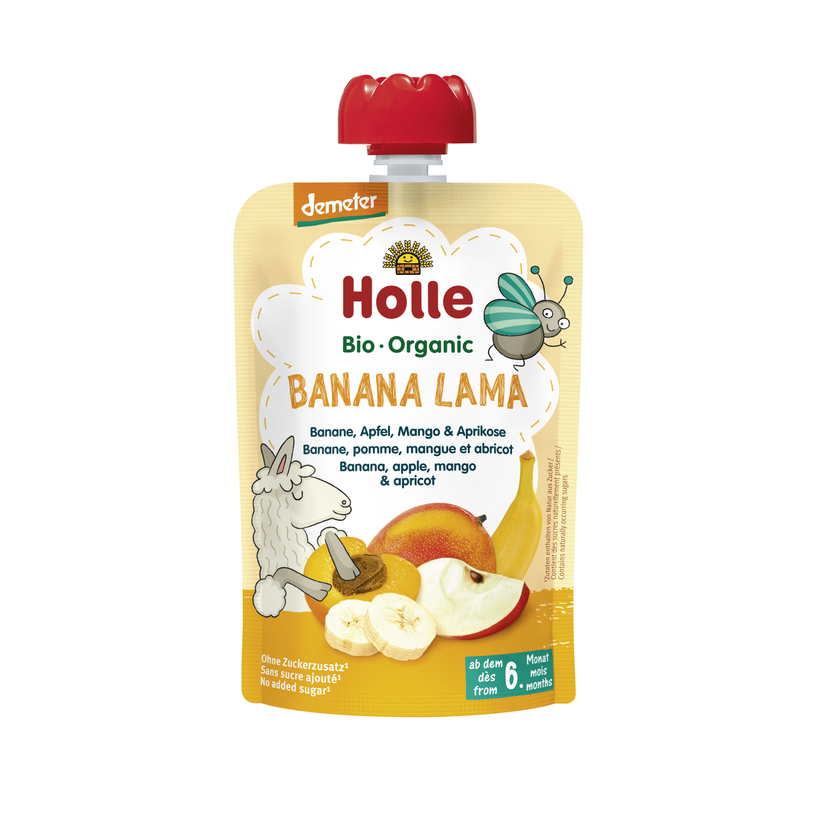 Banana Lama - Pouchy Banane, Apfel, Mango & Aprikose, 100g