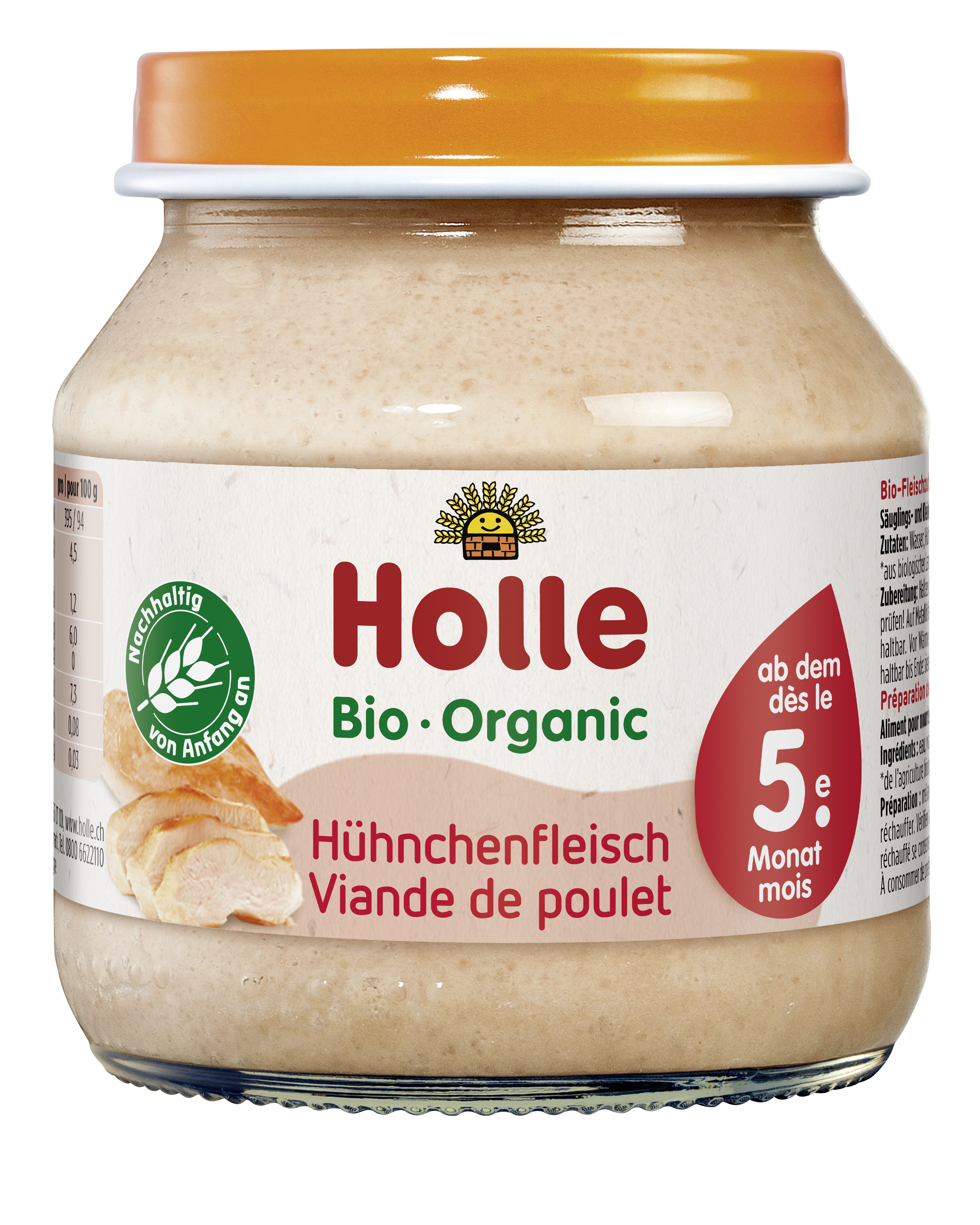 Hühnchenfleisch Gläschen, 125g