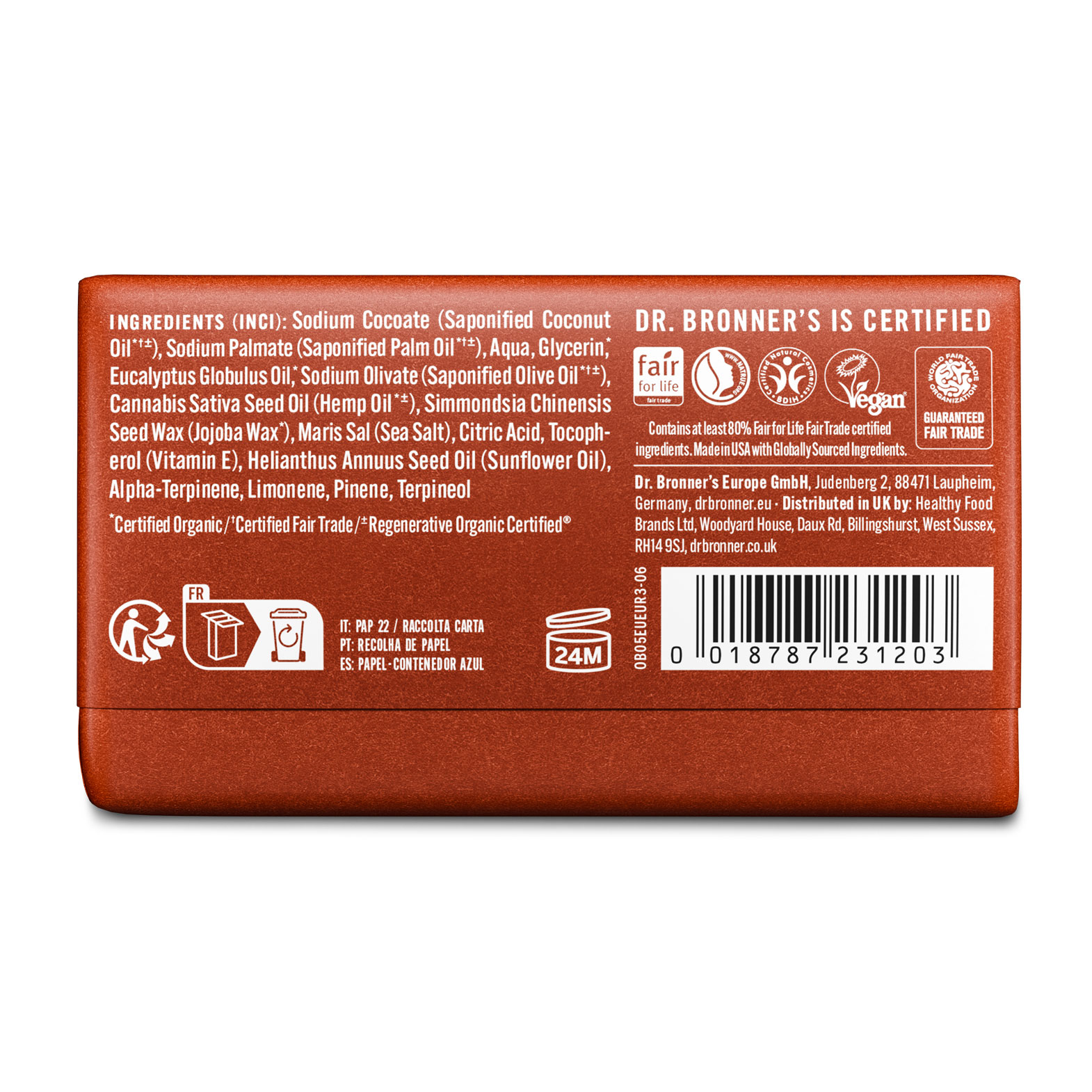 MAGIC BAR SOAP Stückseife Eukalyptus