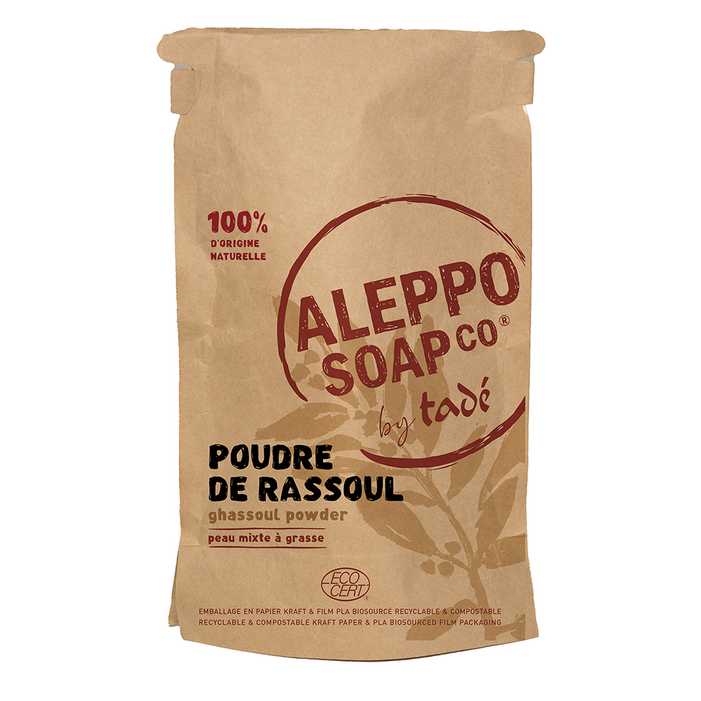 Rhassoul Erde  (rot) für fettige und Mischhaut 150g**