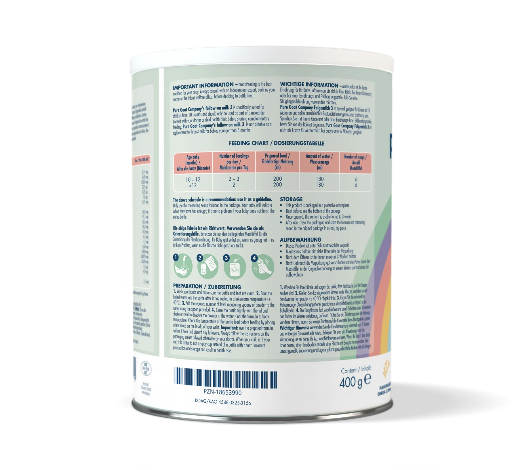 Bio Folgemilch Ziege 3 400g