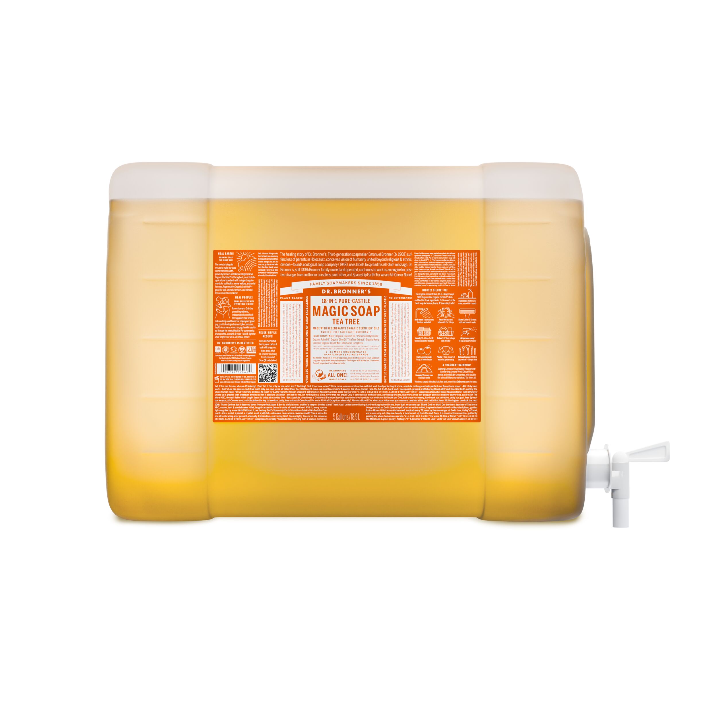 MAGIC SOAP Flüssigseife 19 L (5 Gallon) Teebaum