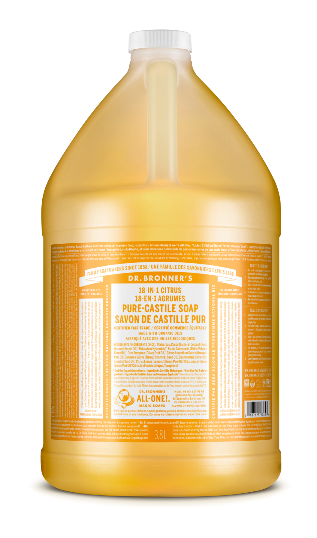 Zitrus Orange 3,8 l Gallone  Flüssigseife BR