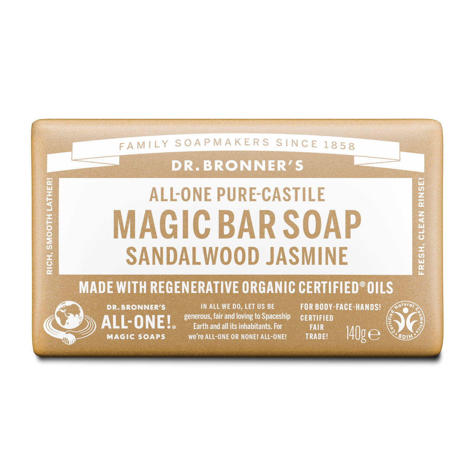 MAGIC BAR SOAP  Stückseife Sandelholz-Jasmin
