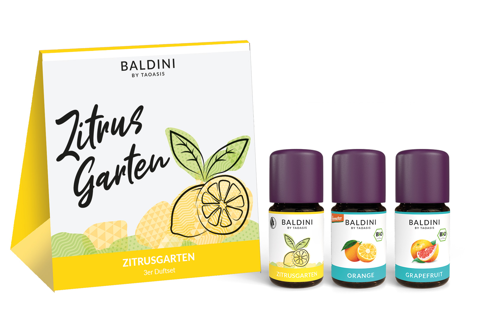 Zitrusgarten Duftset (Orange, Grapefruit, Zitrusgarten 3x5ml
