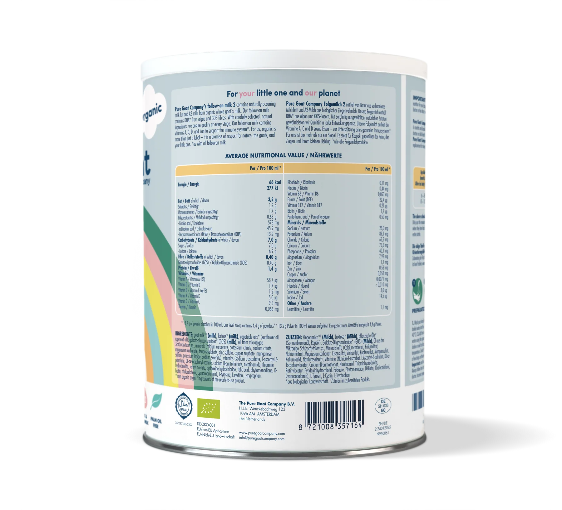 Bio Folgemilch Ziege 2 400g