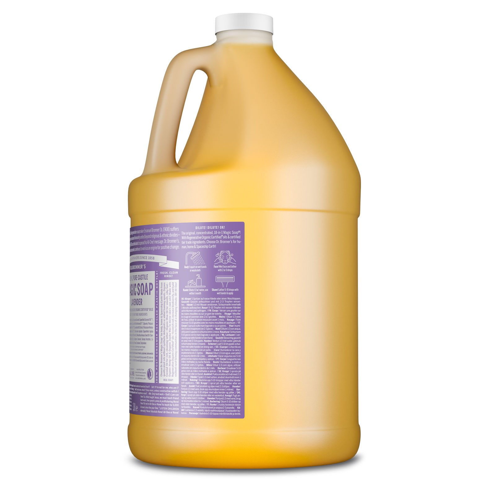 MAGIC SOAP Flüssigseife Lavendel 3,8 L (1 Gallon)