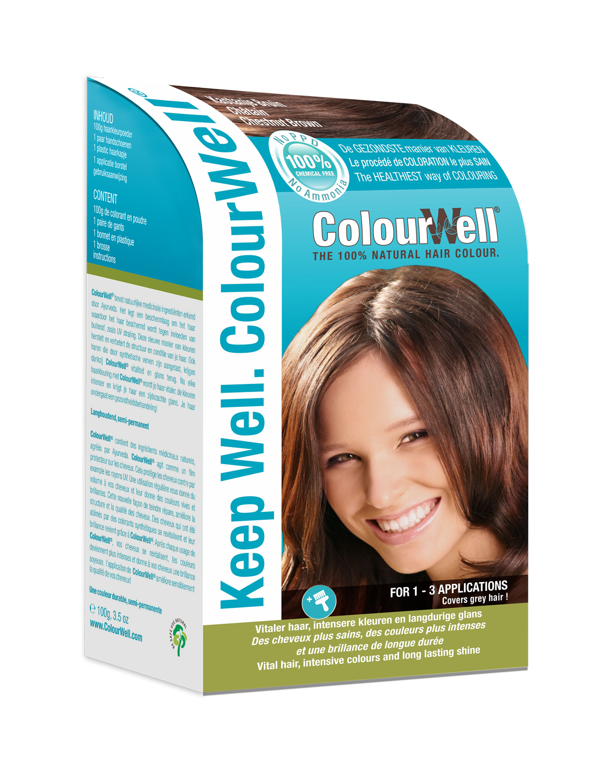 ColourWell kastanienbraun 100g