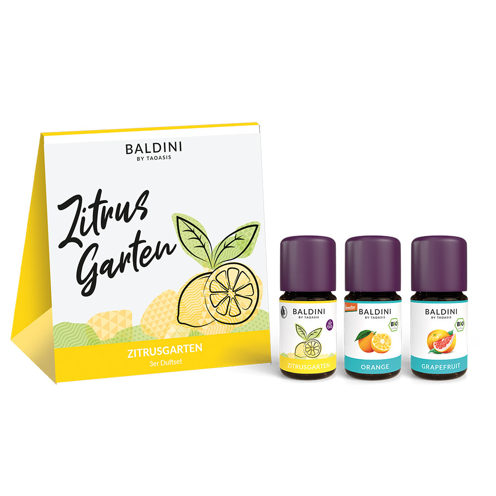 Zitrusgarten Duftset (Orange, Grapefruit, Zitrusgarten 3x5ml