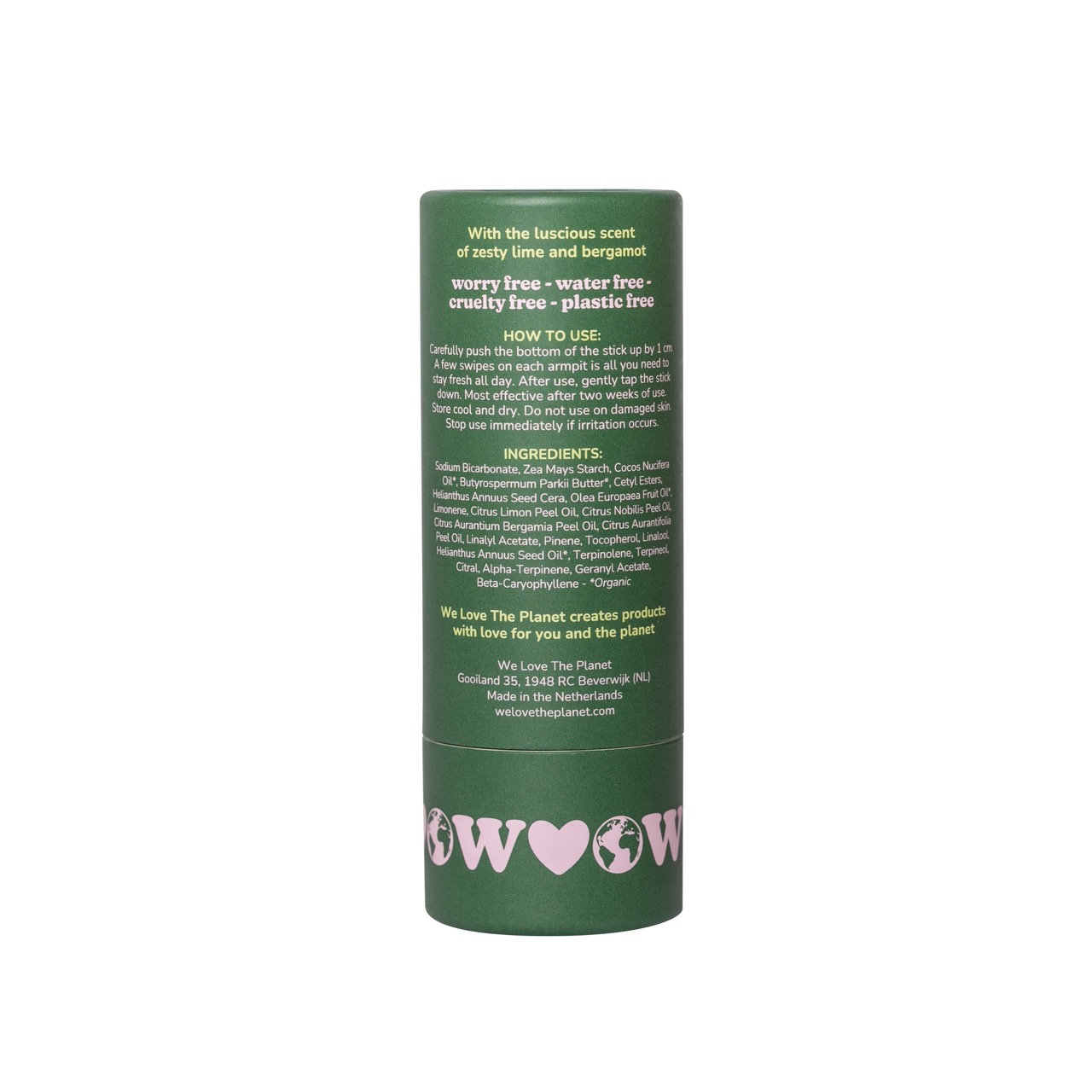 Deodorant Stick Zesty Lime 40g VEGAN