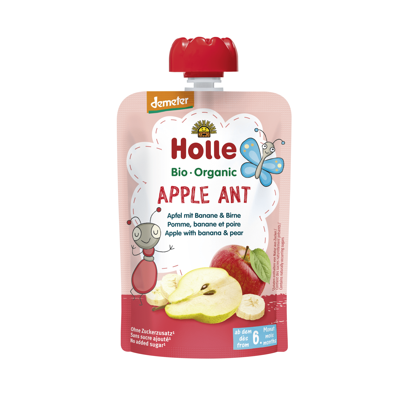 Apple Ant - Pouchy Apfel & Banane mit Birne, 100g