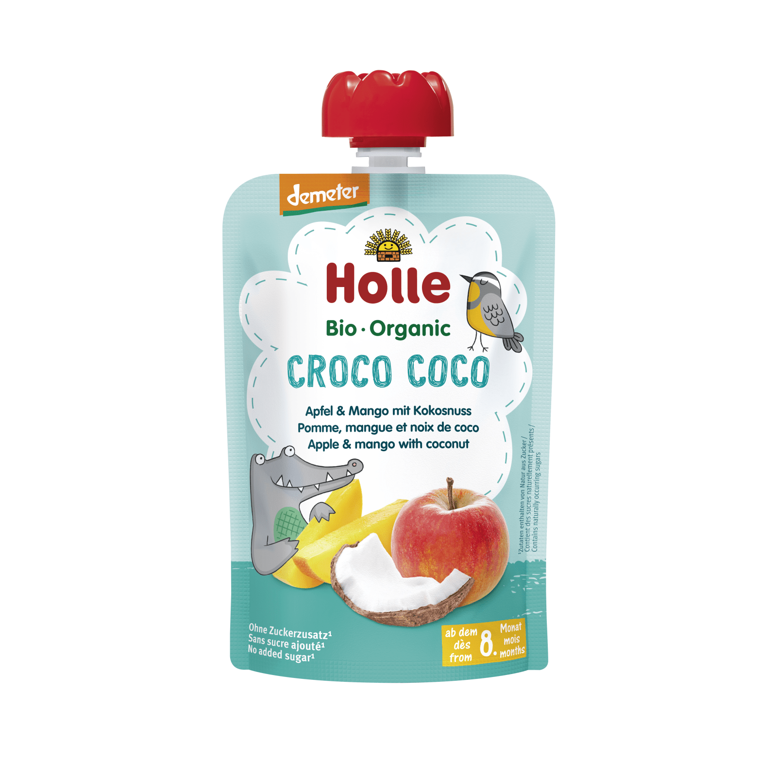 Croco Coco - Pouchy Apfel, Mango, Kokusnuss, 100g Croco Coco - Pouchy Apfel, Mango, Kokusnuss, 100g