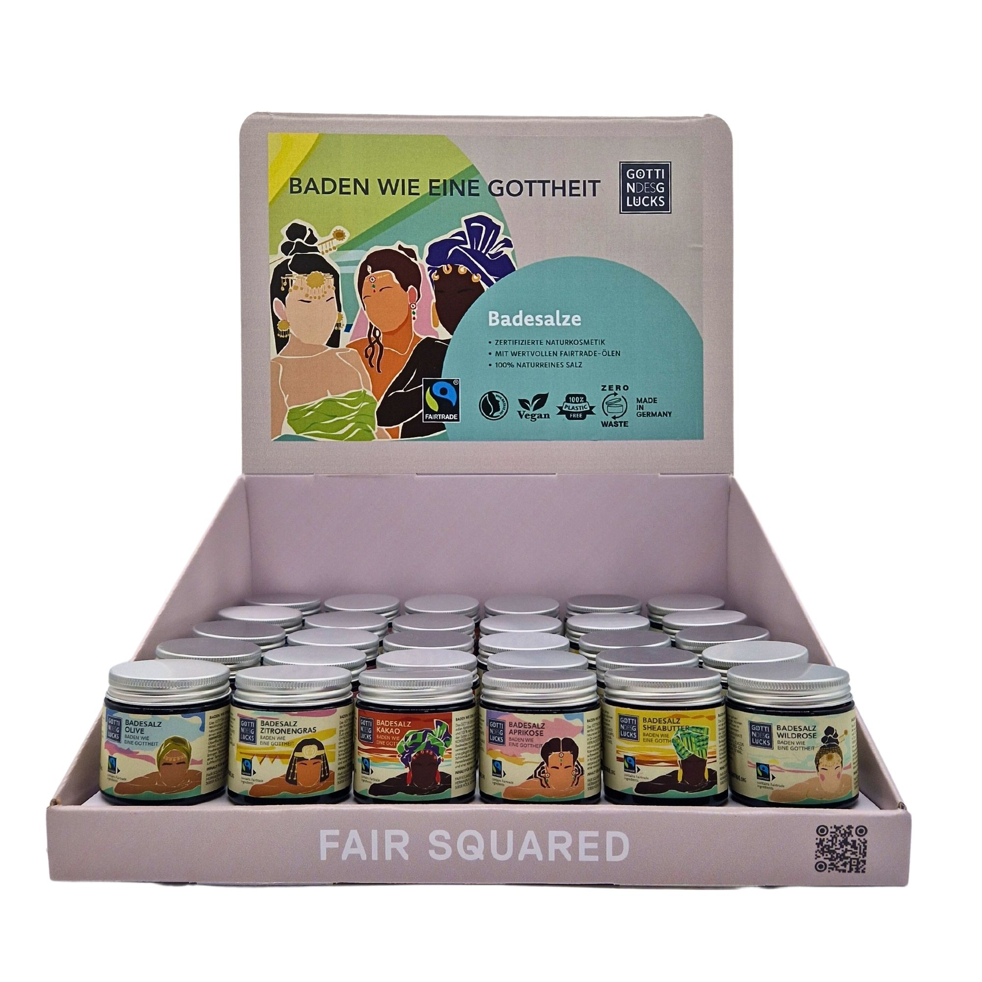 Badesalz Display (Inhalt 30 Stück)