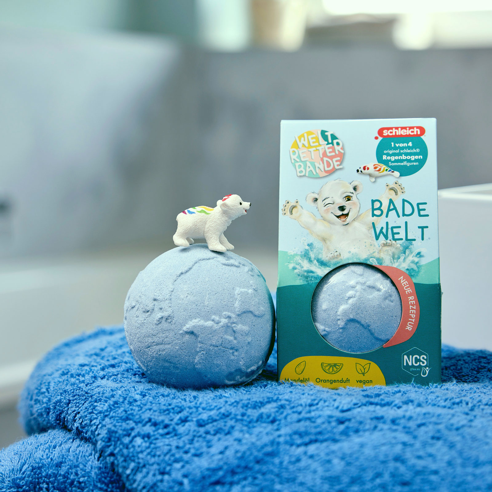 Weltretterbande Badebombe BLAU fruchtig 170g