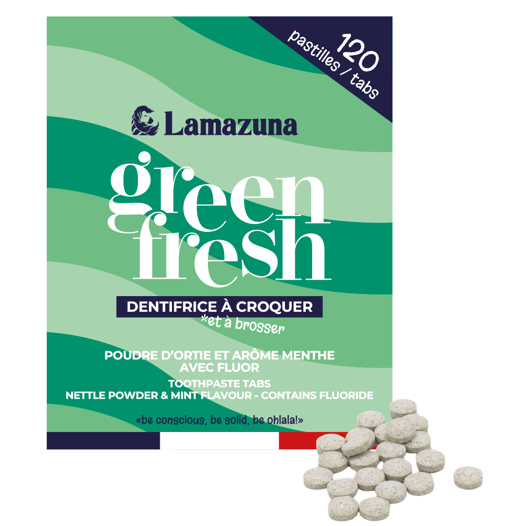 LAMAZUNA Zahnputztabletten Green Fresh mit FLUOR 120Tab. LAMAZUNA Zahnputztabletten Green Fresh mit FLUOR 120Tab.