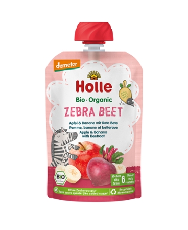 Zebra Beet - Pouchy Apfel, Banane, rote Bete, 100g