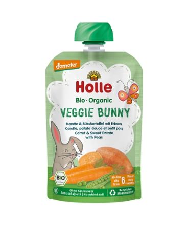 Veggie Bunny - Pouchy Karotte Süsskartoffel Erbsen 100g#