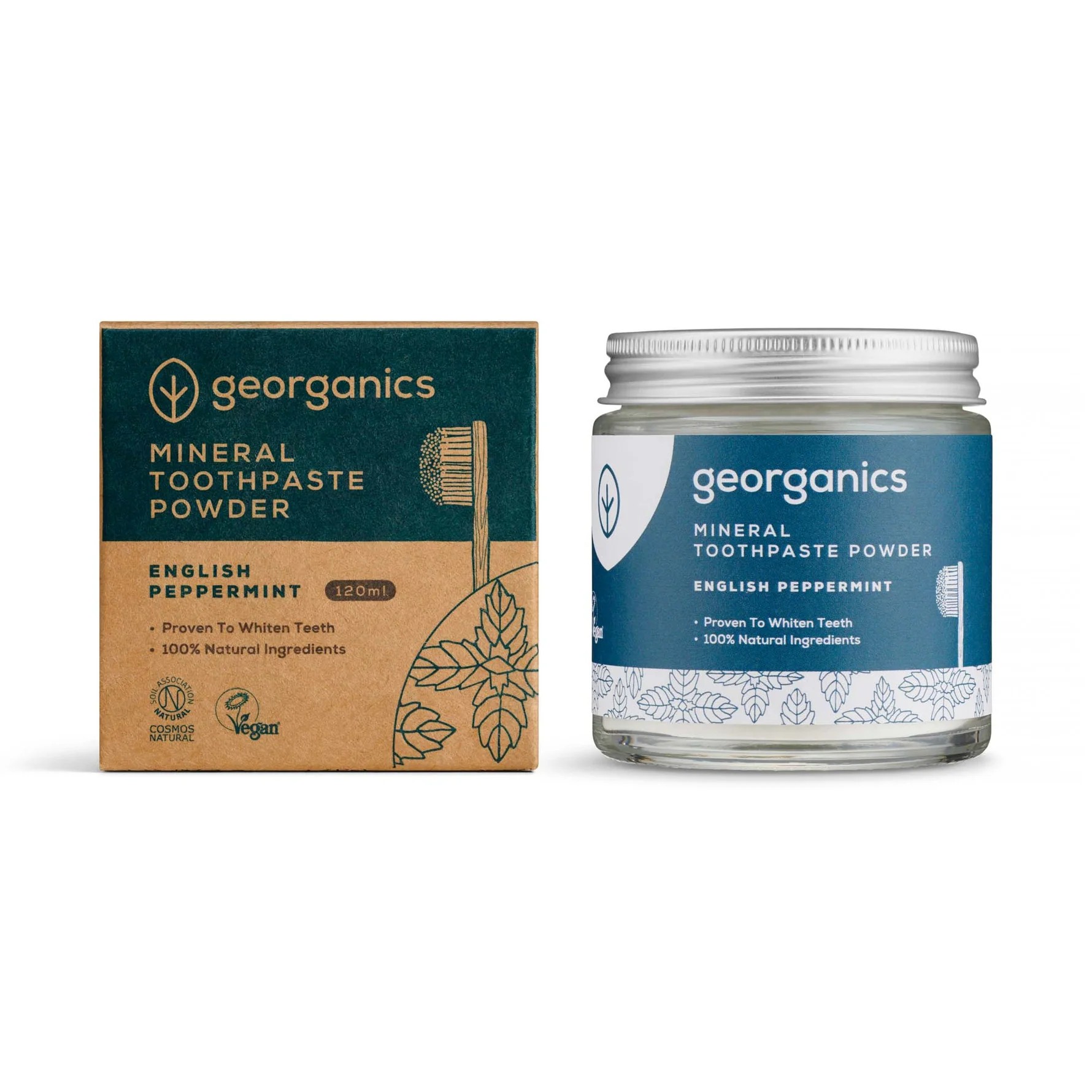 GEORGANICS Zahnputzpulver Pfefferminze 60ml
