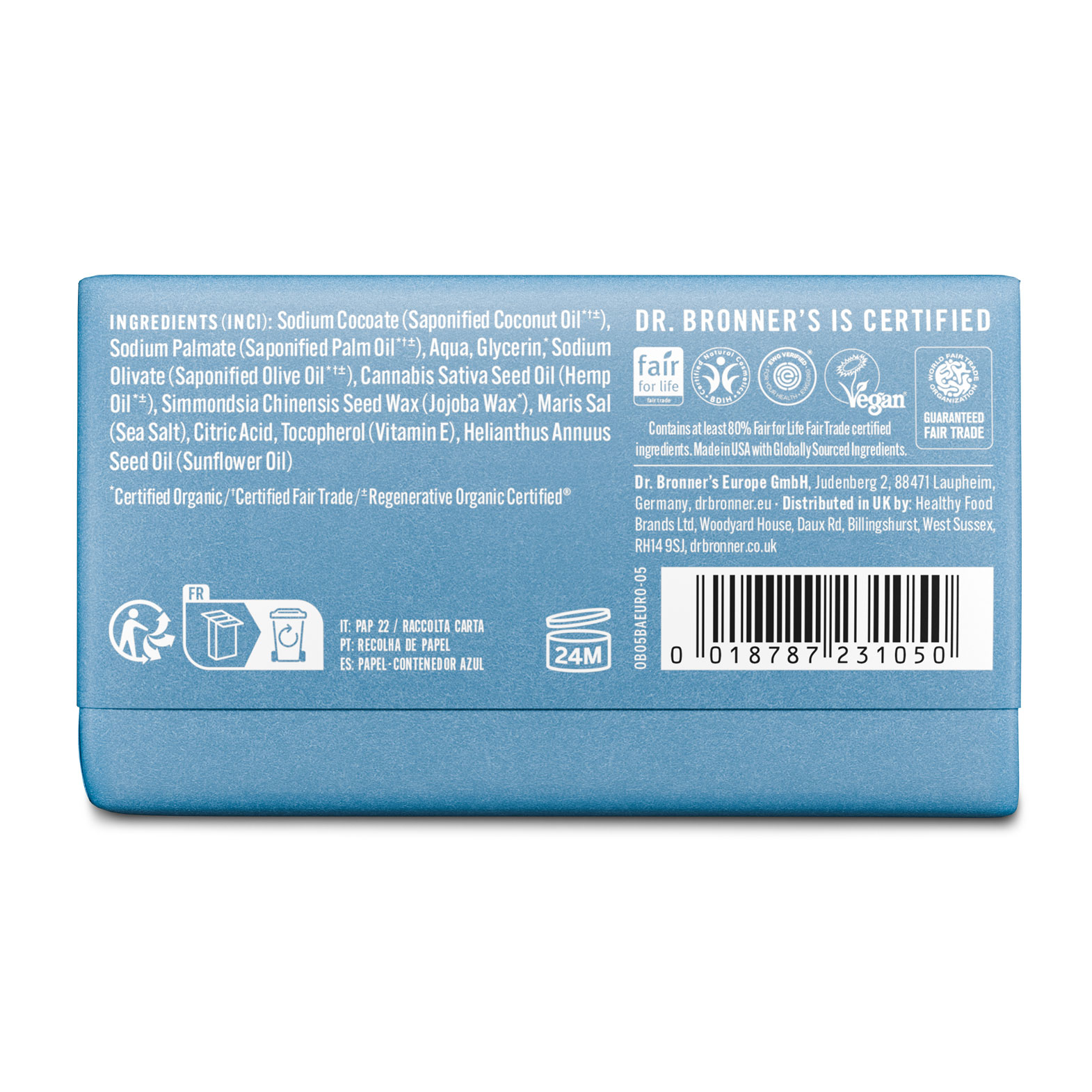 MAGIC BAR SOAP Stückseife Ohne Duft