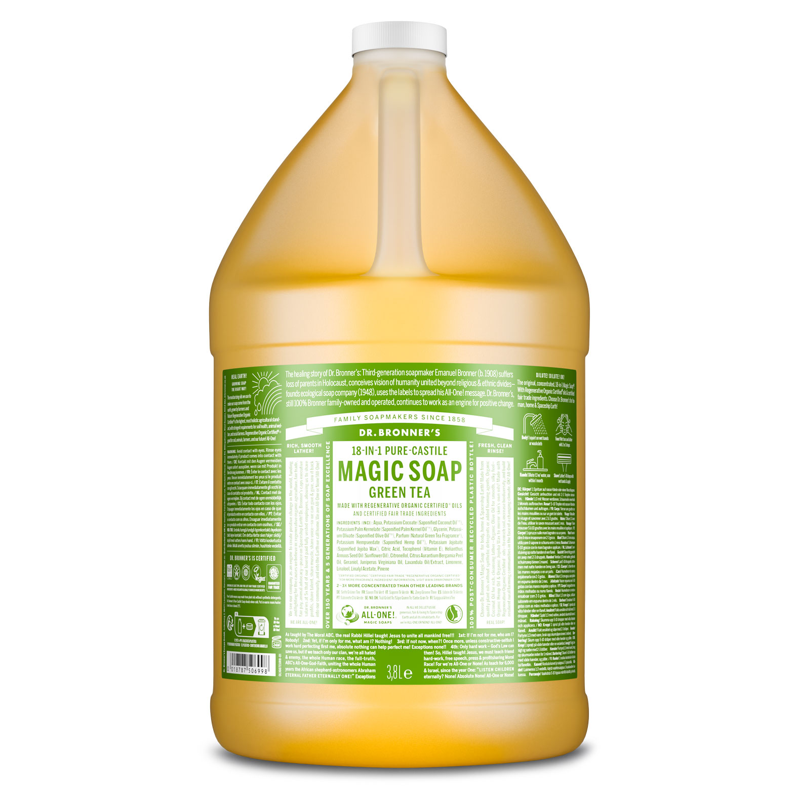 MAGIC SOAP Flüssigseife Grüner Tee 3,8 L (1 Gallon)